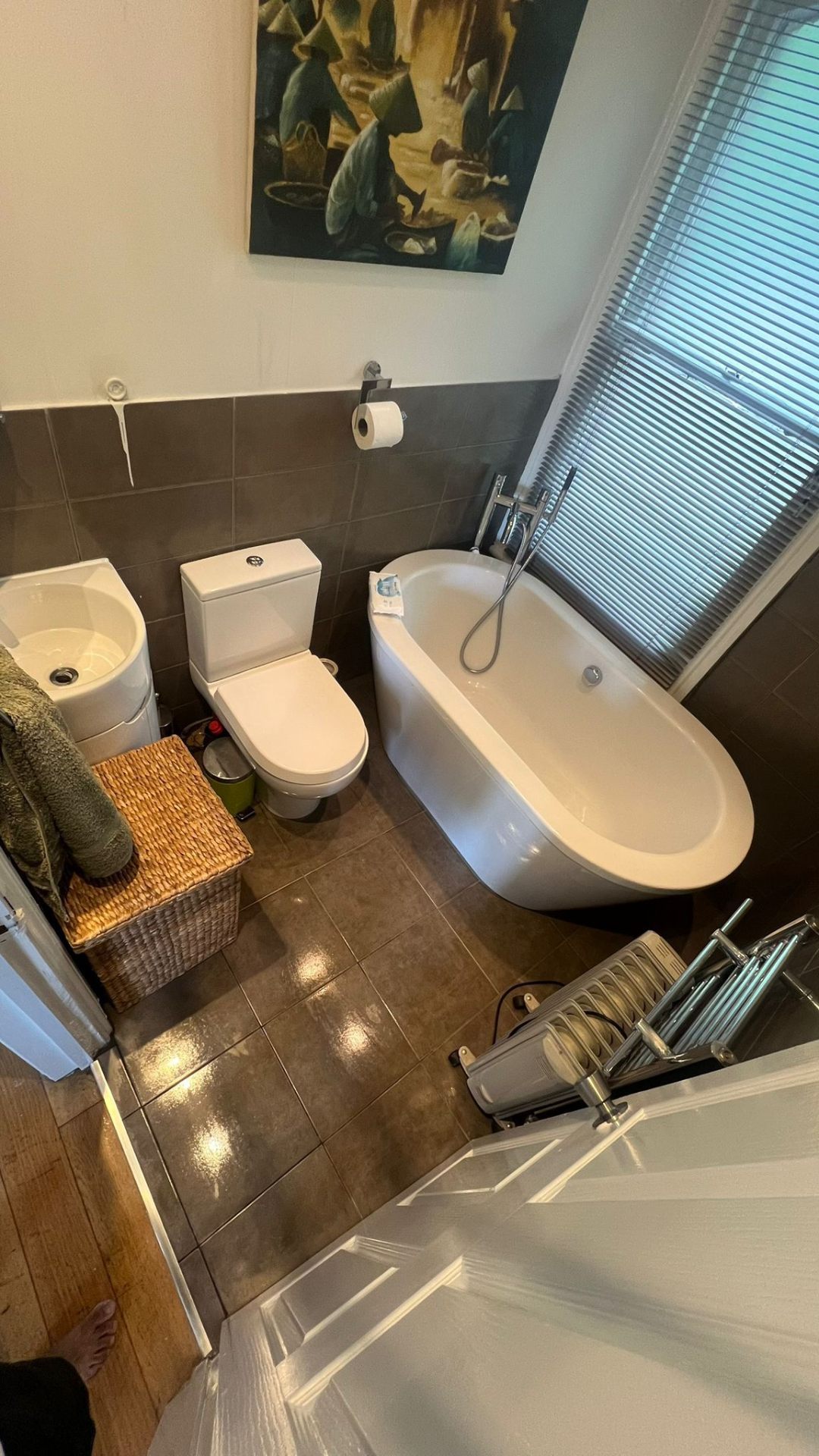 Cleaned family bathroom